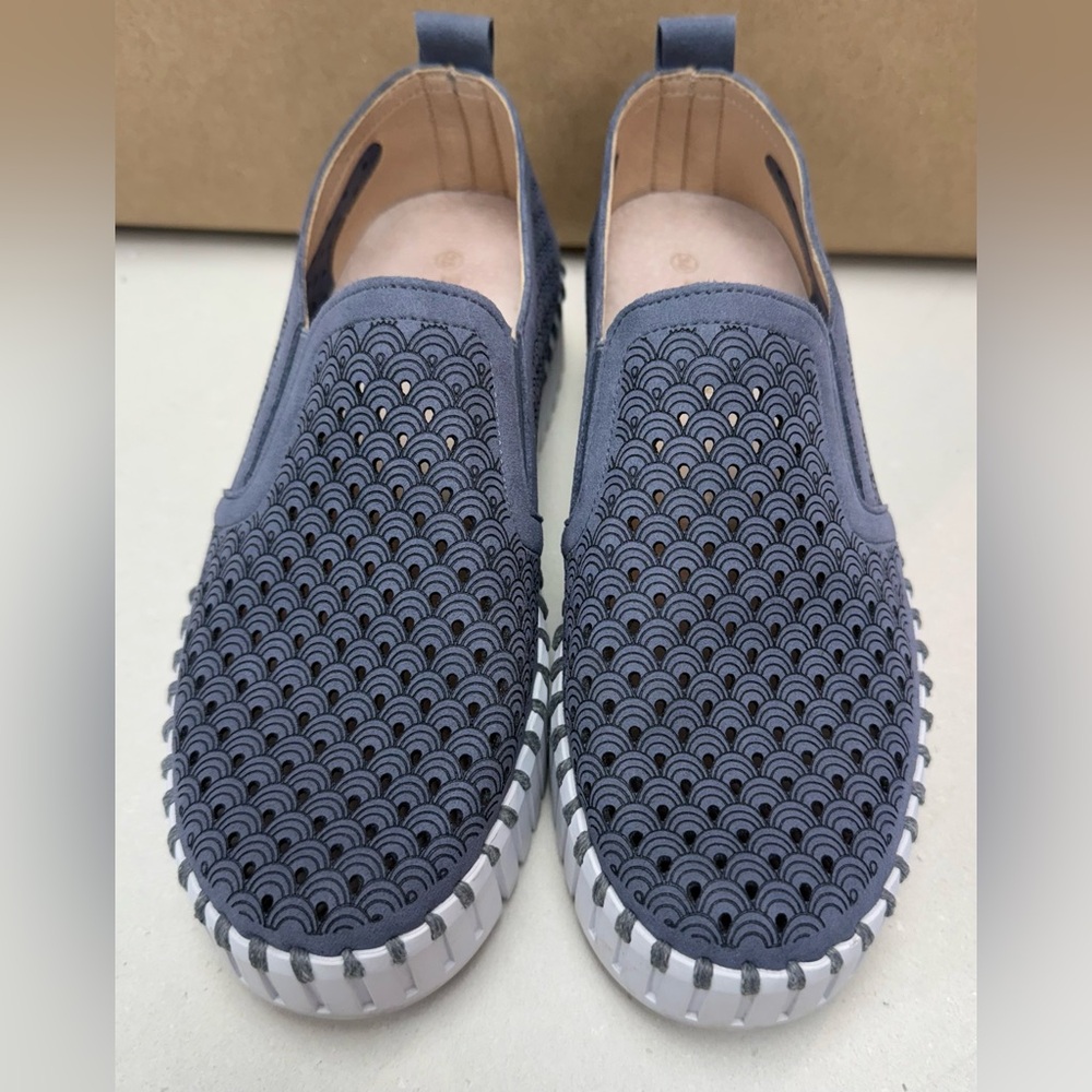 ILSE JACOBSEN Tulip 140 Flats Powder Blue Size 36 - Picture 5 of 11